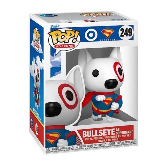 🔥Funko POP! Ad Icons - Target Bullseye as Superman Figure #249 BNWT🔥 - Picture 1 of 2